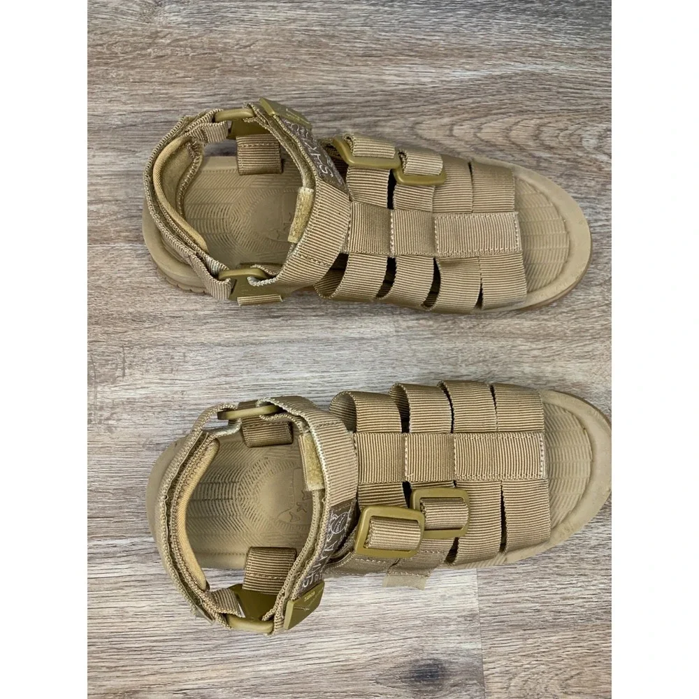 Excellenct Condition Shaka Hiker Gurkha Sandals in Tan - Size 7 Mens US